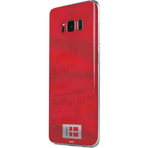 Denmark Soccer Flag Galaxy S8 Plus Skin